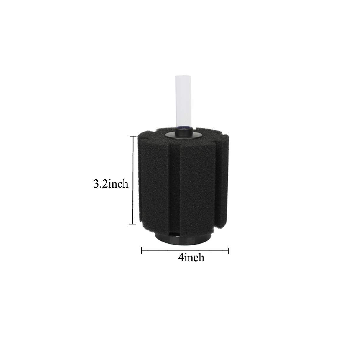 ALEGI Aquarium Sponge Filter for 20 Gallon Fish Tank, Betta, Nano, Shrimp, Fry, Biochemical Filter with Airline Tubing, Check Va