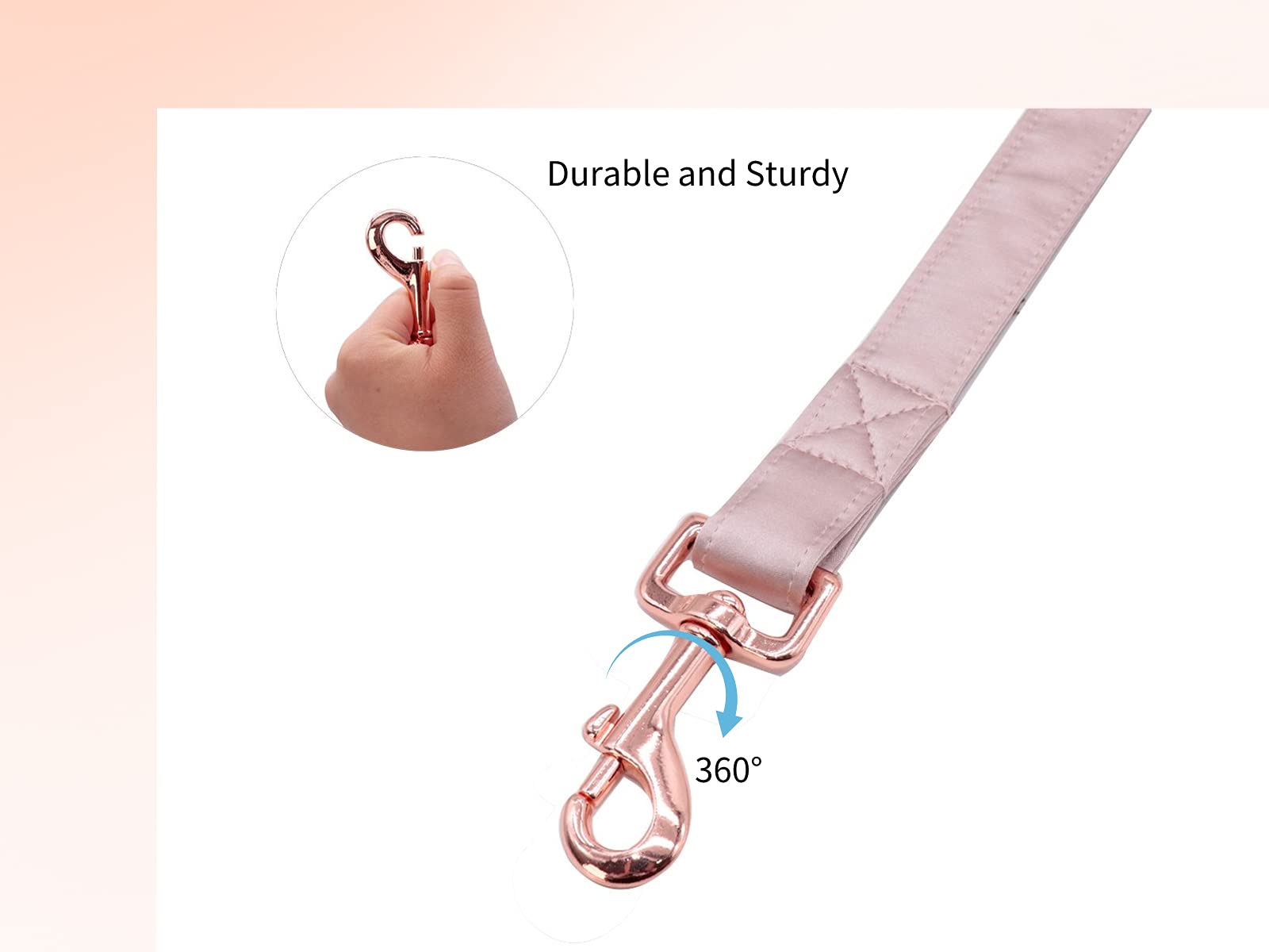 Unique Style Paws Silk Dog Leash Durable Dog Leashes With Welded D-Ring Comfortable Handle For Small Medium Large Dogs