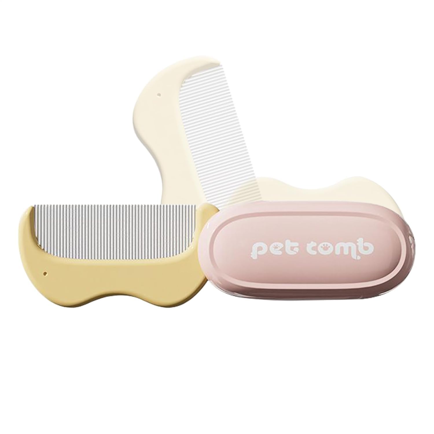 Jigva Pet Grooming Brush For Dogs & Cats | Foldable Deshedding Brush For Hair Removal, Undercoat Cleaning & Dematting | Puppy Gr