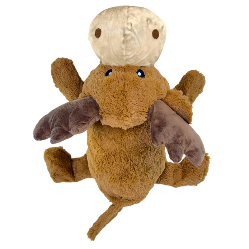 Kong Cozie Jumbo Marvin The Moose - Xl Sized Plush Dog Toy For Large And X-Large Breeds