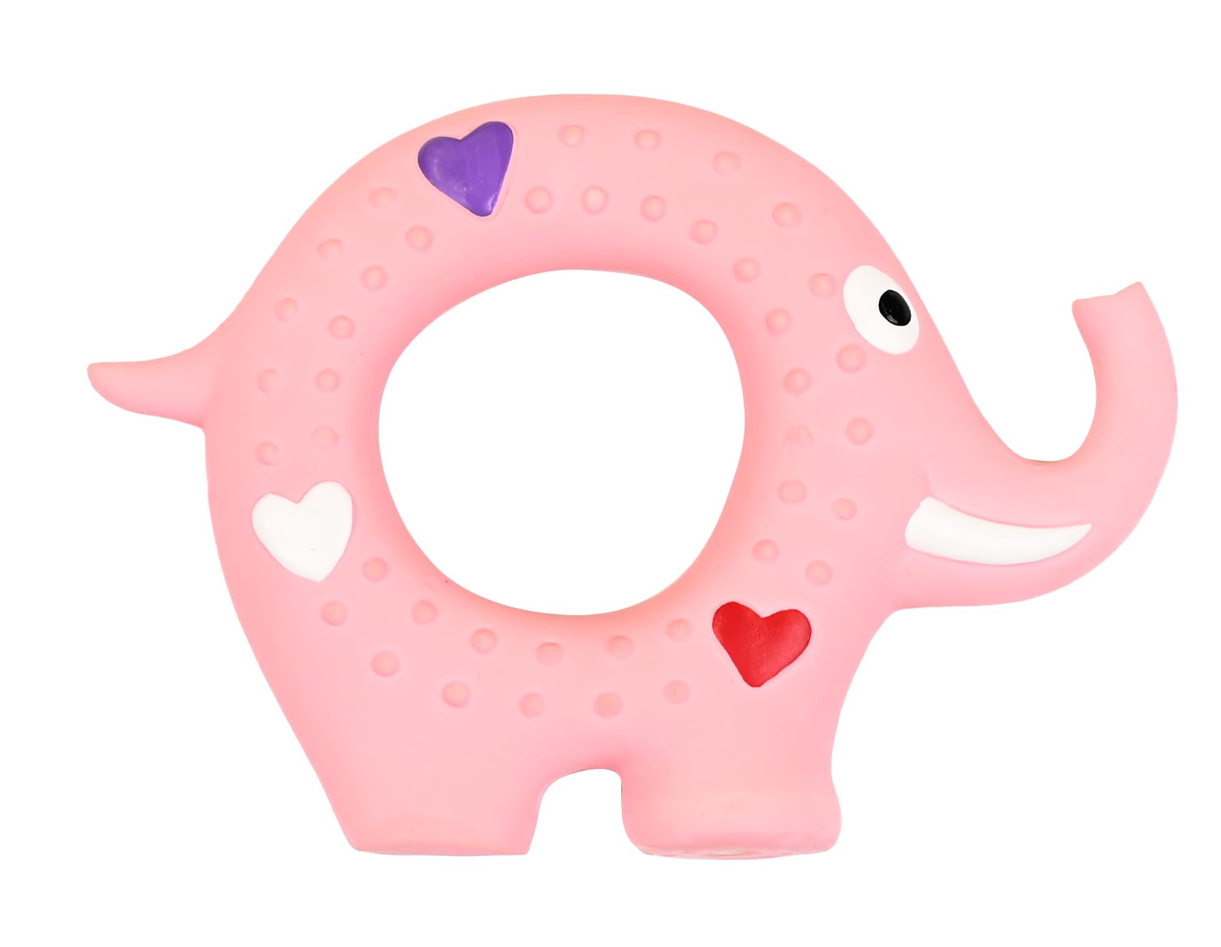 Pawpaya Trunky Ring Latex Dog Toy For Puppies