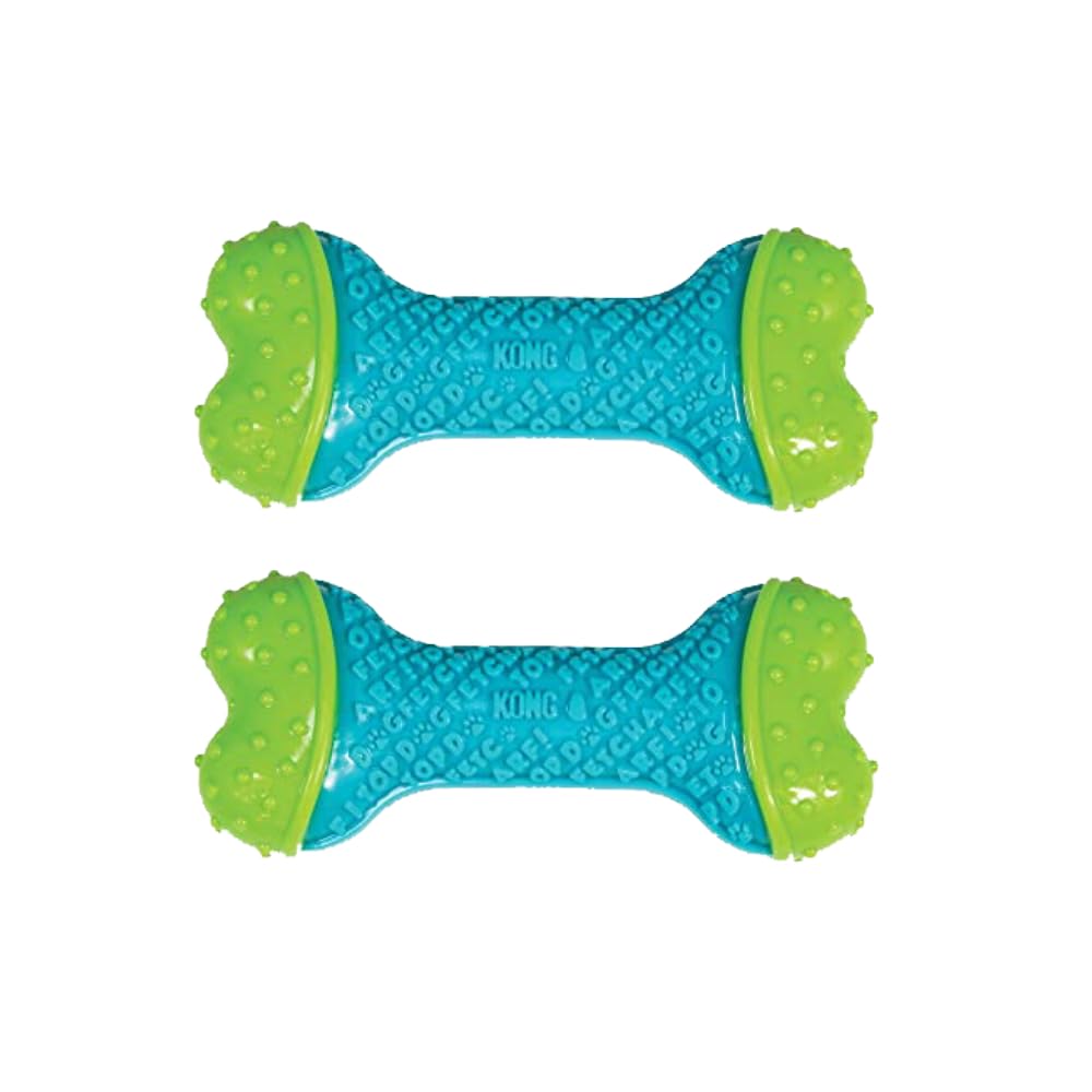 KONG CoreStrength Bone - Dog Dental Chew Toy - Durable, Multi-Layered Dog Toy for Enrichment Play & Dental Care - with Textured 