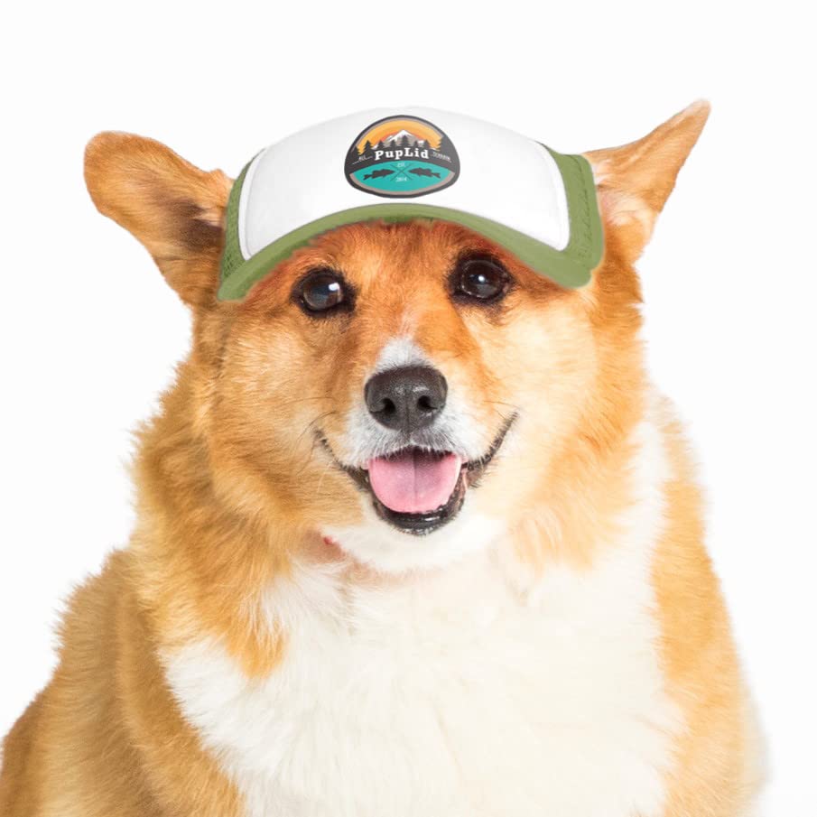 Sunset Collection, Puplid Trucker Hats For Dogs (Medium) Premium Stylish Sun Protection For The Modern Dog - Adjustable For Secu