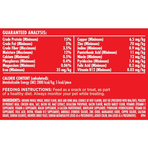 Milk-Bone Minis Flavor Snacks Dog Treats, 36 Ounce Crunchy Texture Helps Reduce Tartar