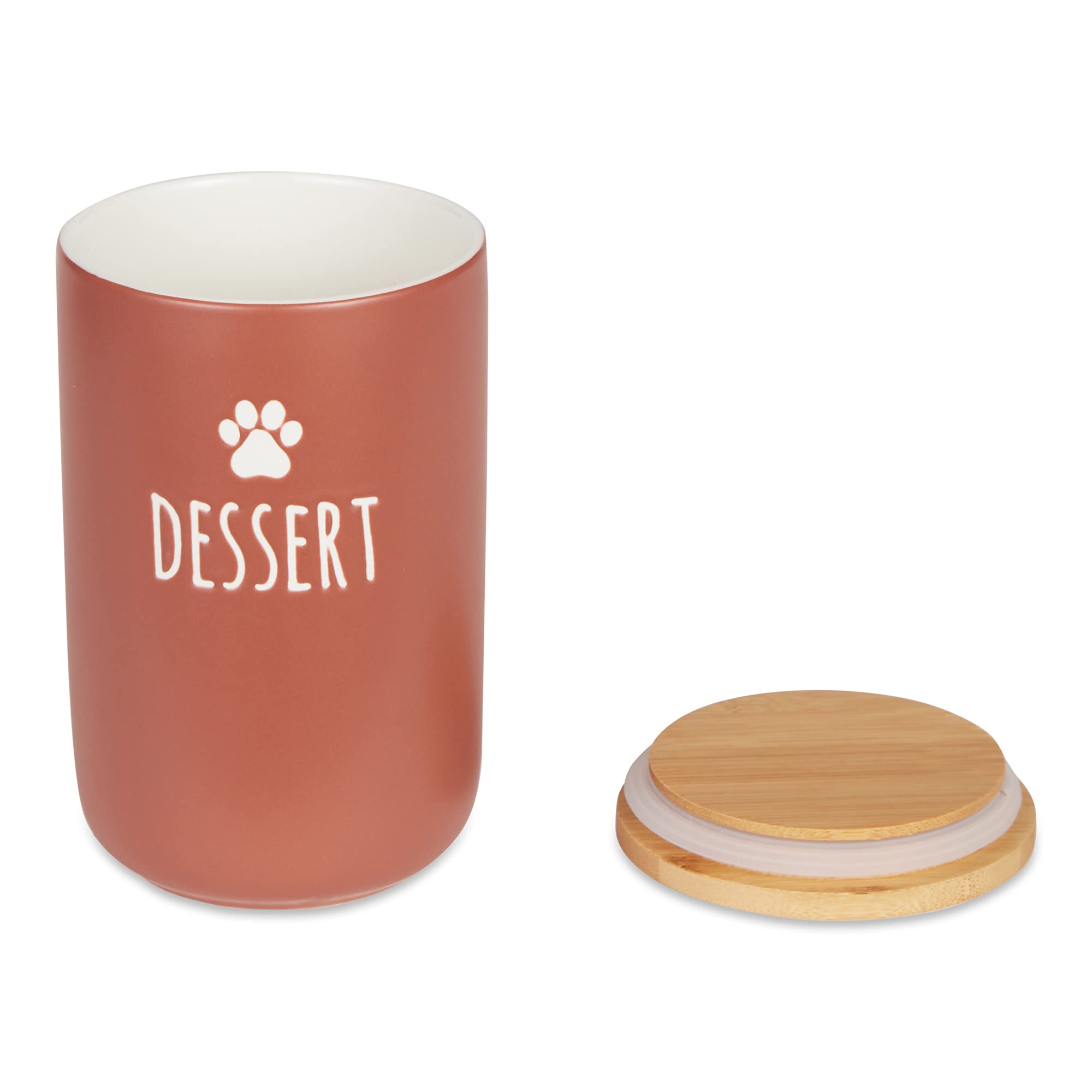 DII Dessert Terra Cotta Ceramic Treat Canister