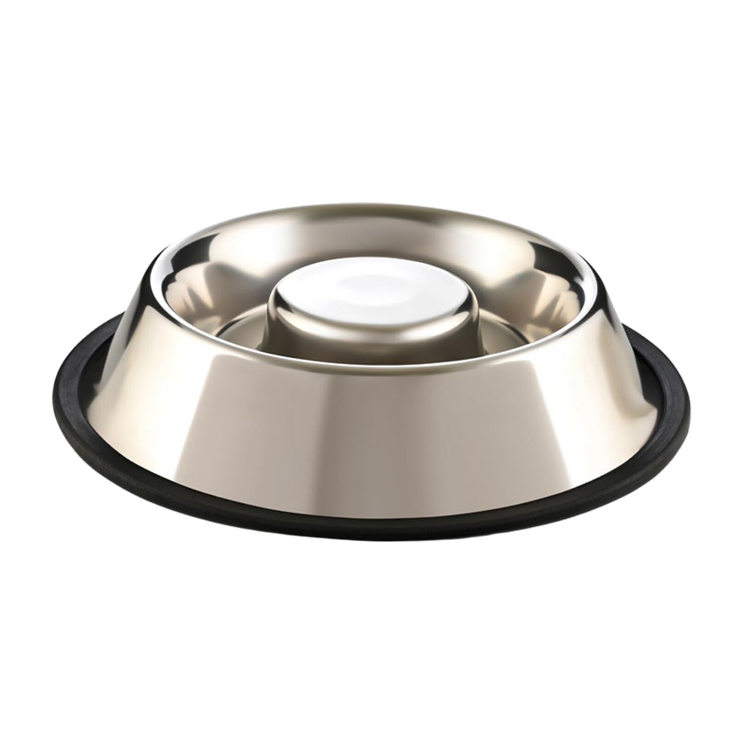 Dog Slow Feeding Bowl | Stainless Steel Bowl | Perfect Choice For Dog Puppy Cat & Kitten (Small, 450Ml)
