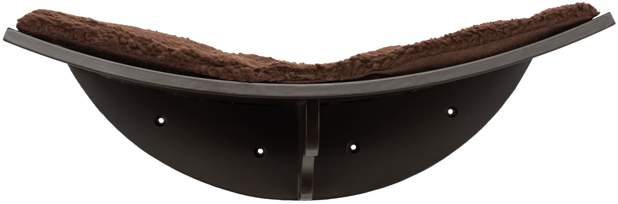 Trixie Lea Wall Mount Perch Xl, Cat Shelf, Cat Bed, Cat Lounger, Cat Furniture, Espresso Brown, 11' X 19', (44580)