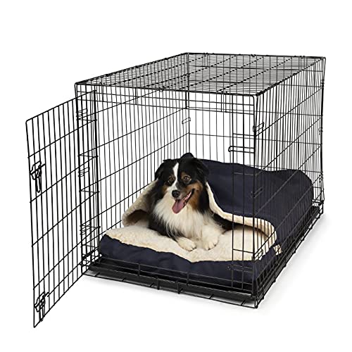 Snoozer Cozy Cave Crate Pet Bed, Medium - Navy
