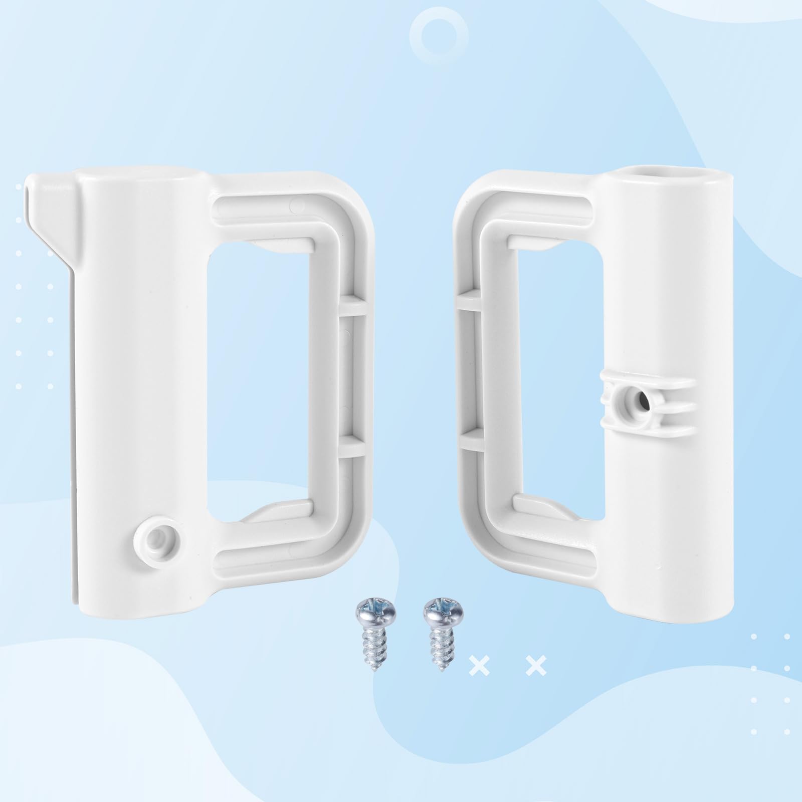 Baby Gate Replacement Parts Kit with Hardware, Wall Mounting Kit, Accessories - Brackets, Hooks, Latches, Screws for Mesh and Re