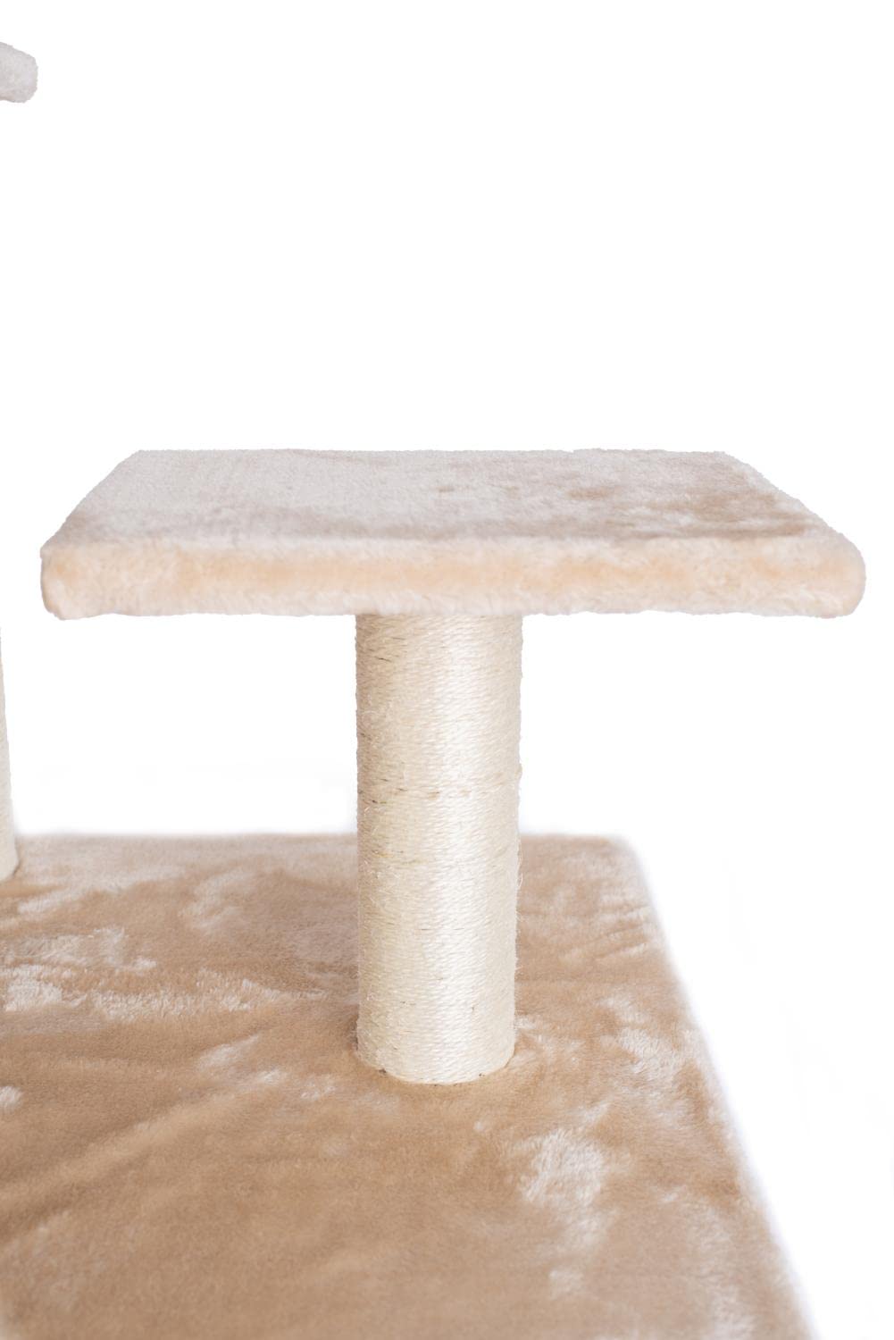 Gleepet Gp78680621 Cat Tree With Hammock, 68-Inch, Beige