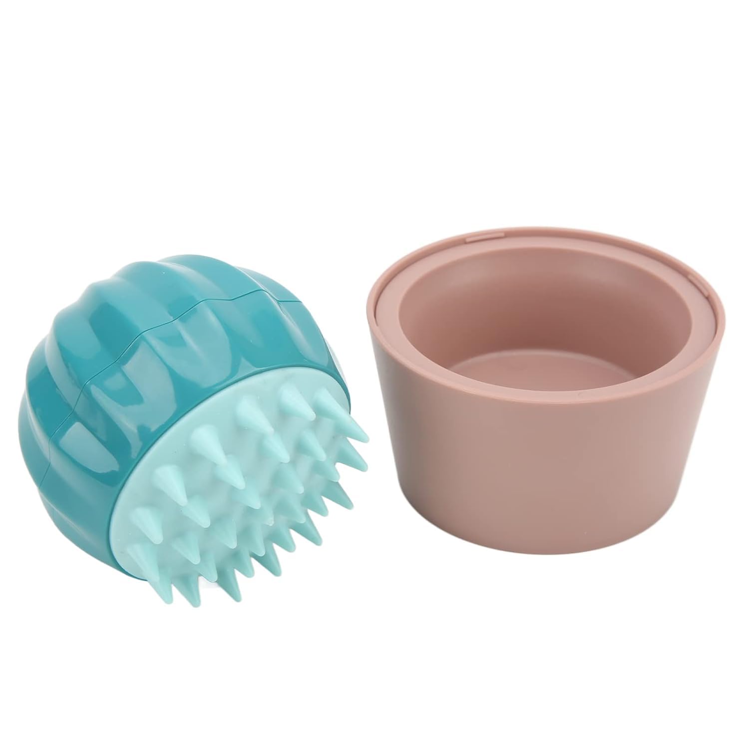 Emily Pets Soft Silicone Dog & Cat Bath Brush With Shampoo Dispenser  Gentle Massage Scrubber For Pet Grooming & Bathing  Mult