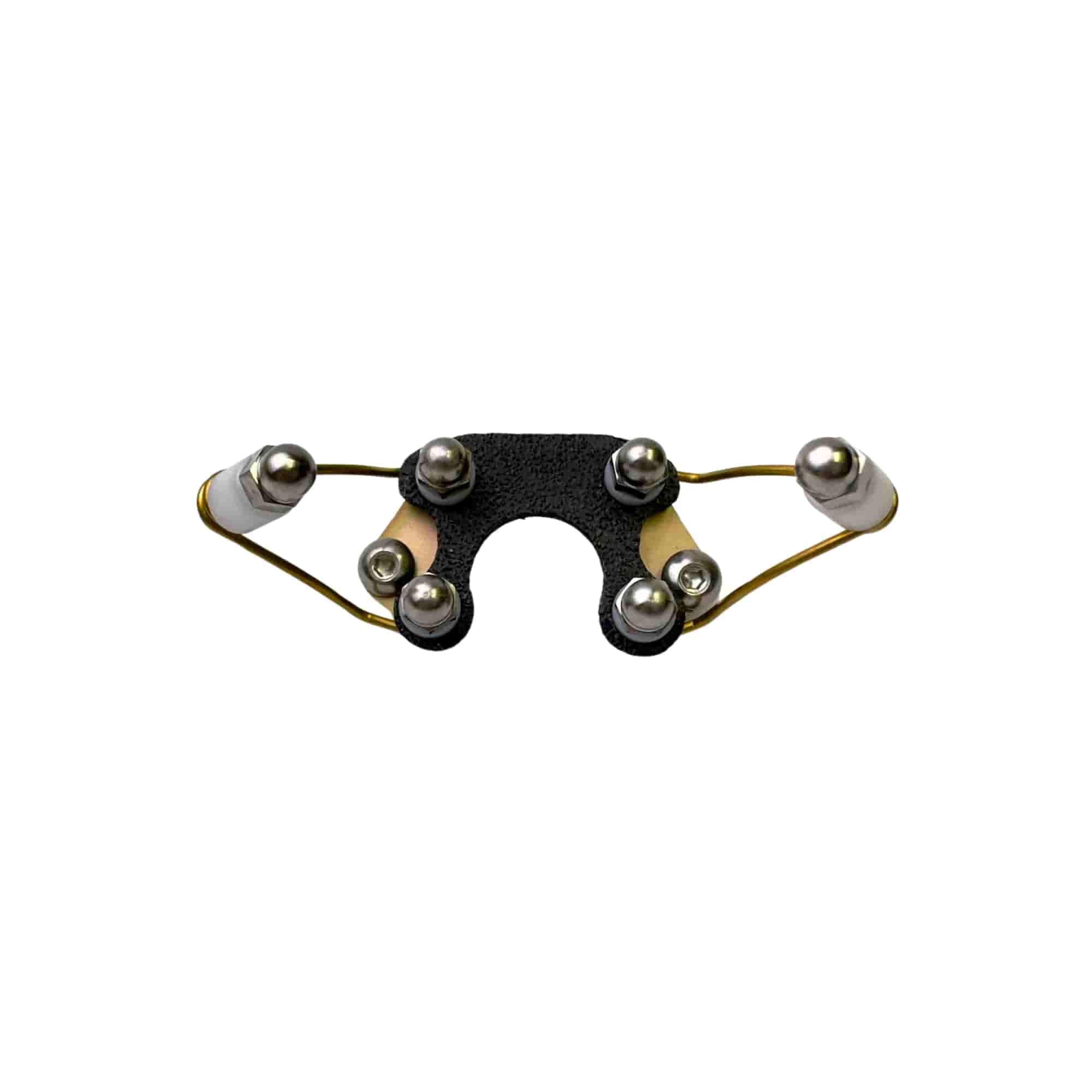 Dogtra Titanium Contact Points for X-Series E-Collars – Enhanced Winged Male – Black – 6-Point Design for Sensitive Skin