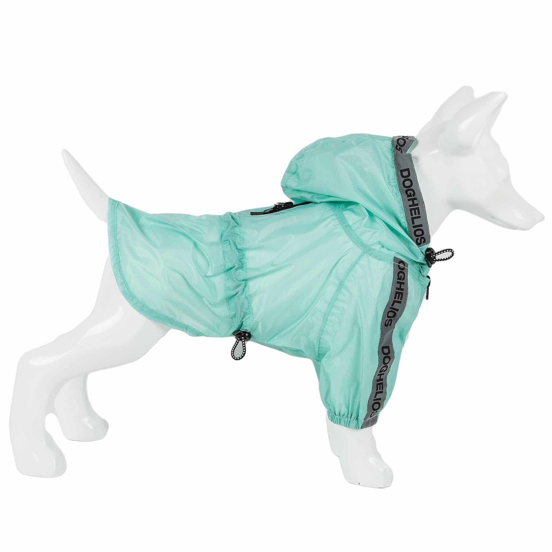 Dog Helios Torrential Shield Adjustable And Waterproof Dog Raincoat Poncho, Xs, Green