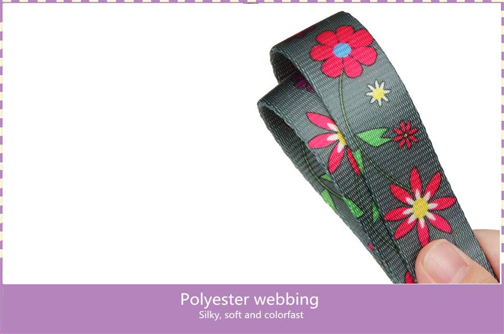 Martingale Collar Floral Print Dog Collar - Dazzber No Pull Pet Collar, Heavy Duty Adjustable Dog Collar, Large, Neck 17 Inch -25 Inch, Sun Flower (Graphite Grey)