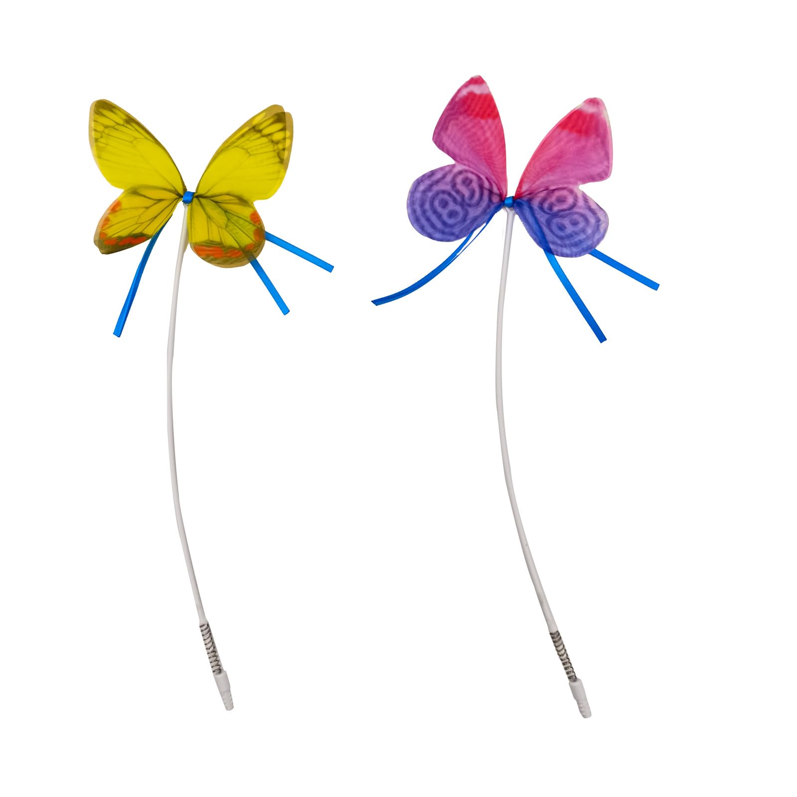 Crazydeer Cat Toy Replaceable Butterflies Toy Accessories, 2 Pcs
