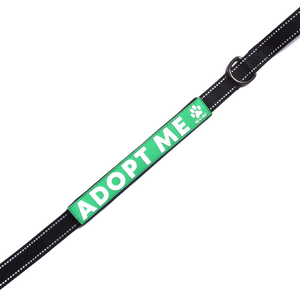 Max and Neo Leash Sleeves Adopt ME - We Donate 1 for 1 to Dog Rescues for Every Product Sold (Green/Single)
