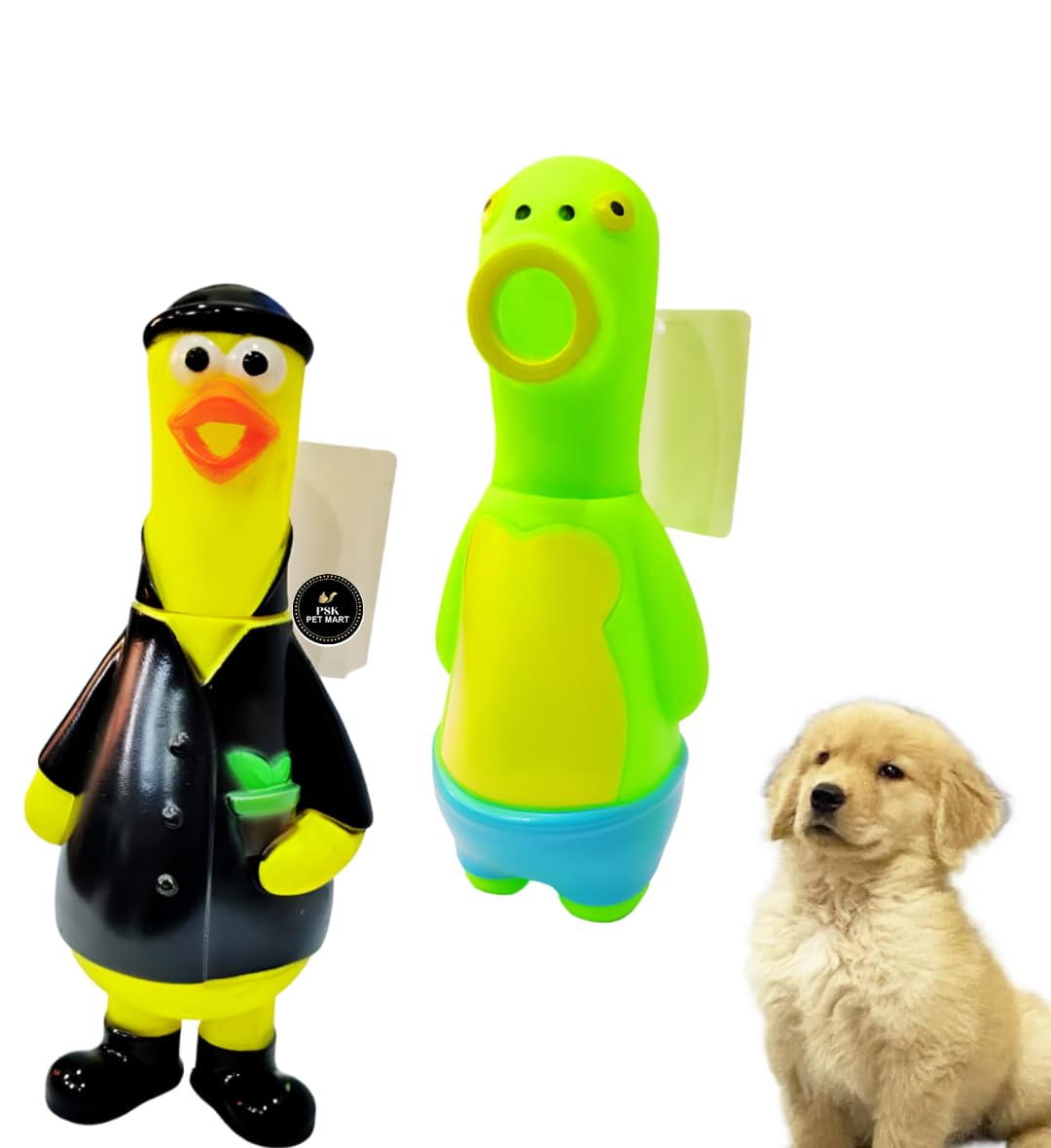 Psk Pet Mart Soft And Durable Latex Squeaky Dog Toy For Small Breeds  Fun Animal Design, Lightweight And Easy To Carry, Ideal F