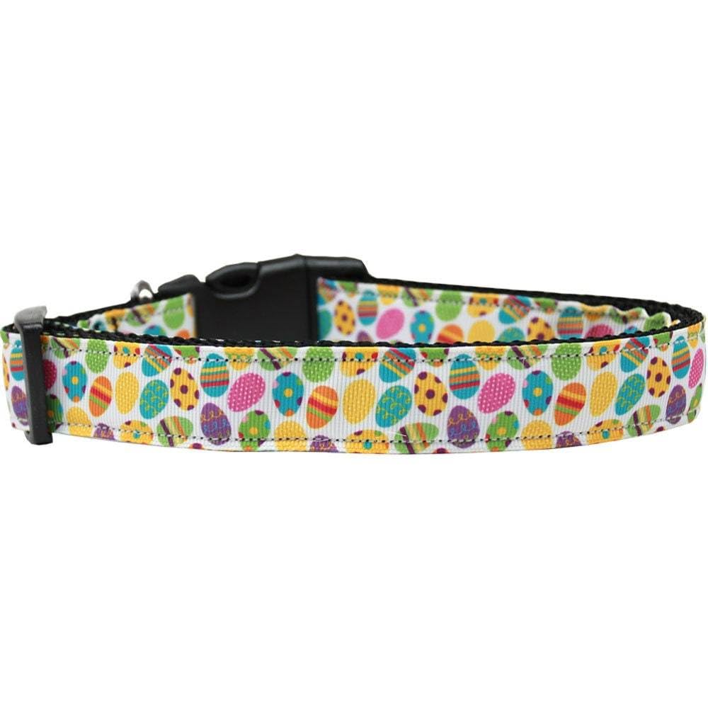 Pet Dog & Cat Nylon Collar or Leash, "Confetti Eggs" XS Collar