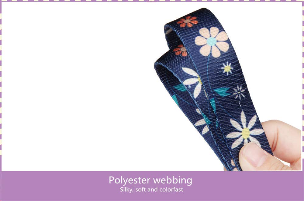 Dazzber Martingale Collar Floral Print Puppy Dog Collar - No Pull Pet Collar, Heavy Duty Adjustable Dog Collar, Small, Neck 10 Inch -15 Inch, Elegant Flowers (Dark Blue)