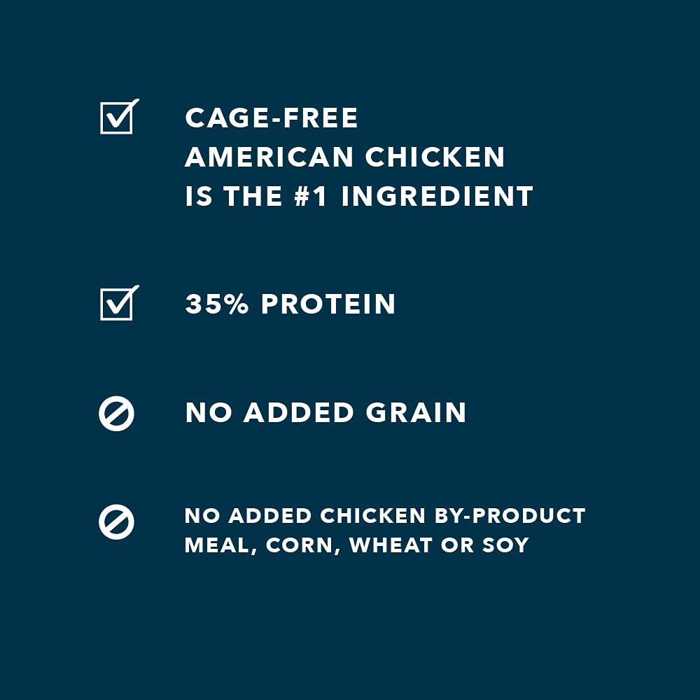 Amazon Brand - Wag Dry Dog Food Grain-Free Chicken & Lentil Recipe, High Protein (24 lb bag)