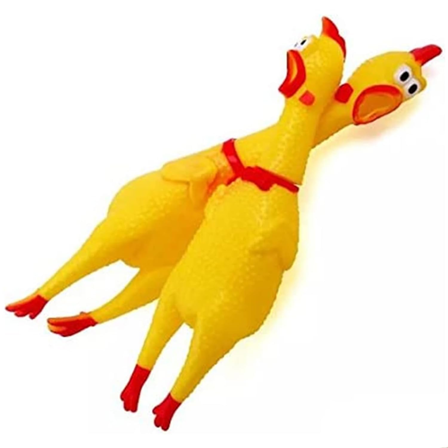 Madhabi Large Screaming Chicken Dog Toy For Dogs  Durable Rubber Squeaky Toy For Medium And Large Dogs | Loud Squawking Interac