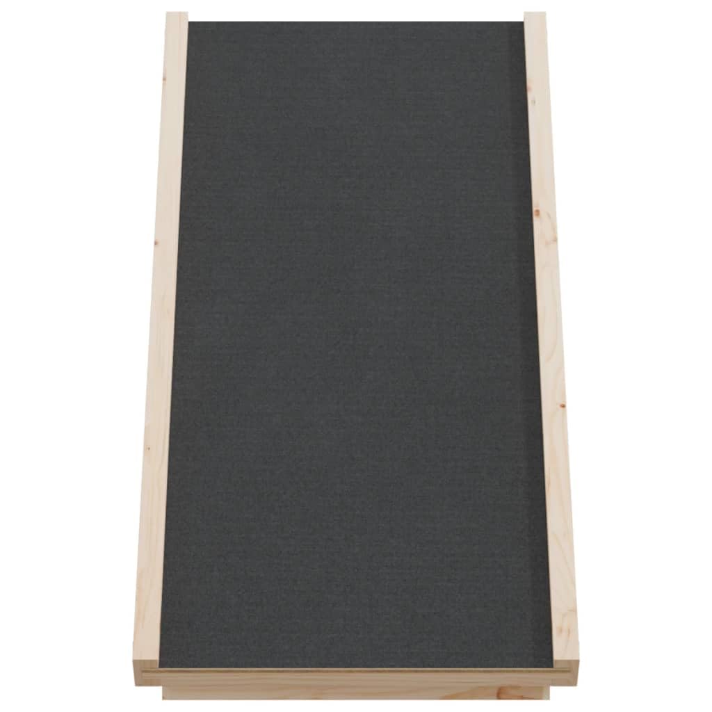Vidaxl Solid Fir Wood Dog Ramp 70 X 35 Cm Grey