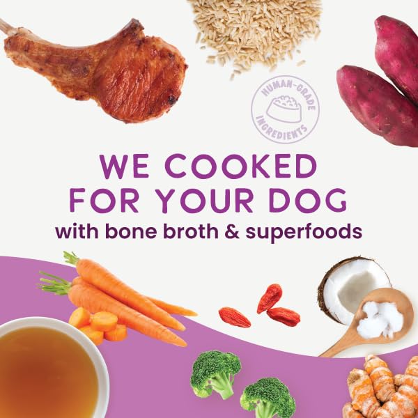 Health Extension Gently Cooked Lamb & Carrot Dog Food, Human-Grade & Shelf-Stable with Superfoods, Supports Digestion, Immunity,