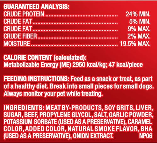 Pup-Peroni Dog Treats, Lean Beef Flavor, 22.5 Ounce, Made with Real Beef, 90% Fat Free