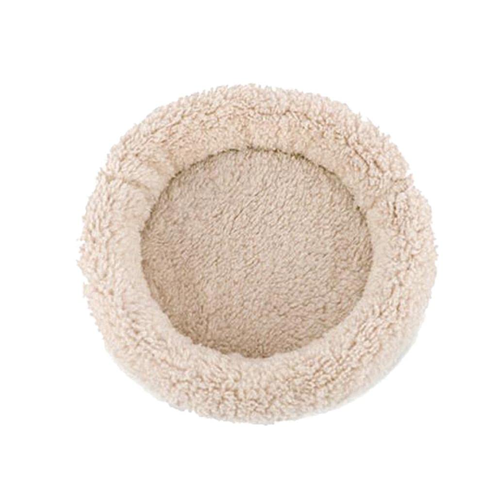 THE STYLE SUTRA Soft Comfortable Cold Winter Small Animal Mat Hamster Pig Pet Hedgehog Warm Sleeping Bed Pad Mat L Cream
