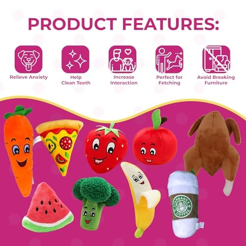 Broccoli Dog Toy With Squeaker - Plush, Interactive & Stimulating For Puppy