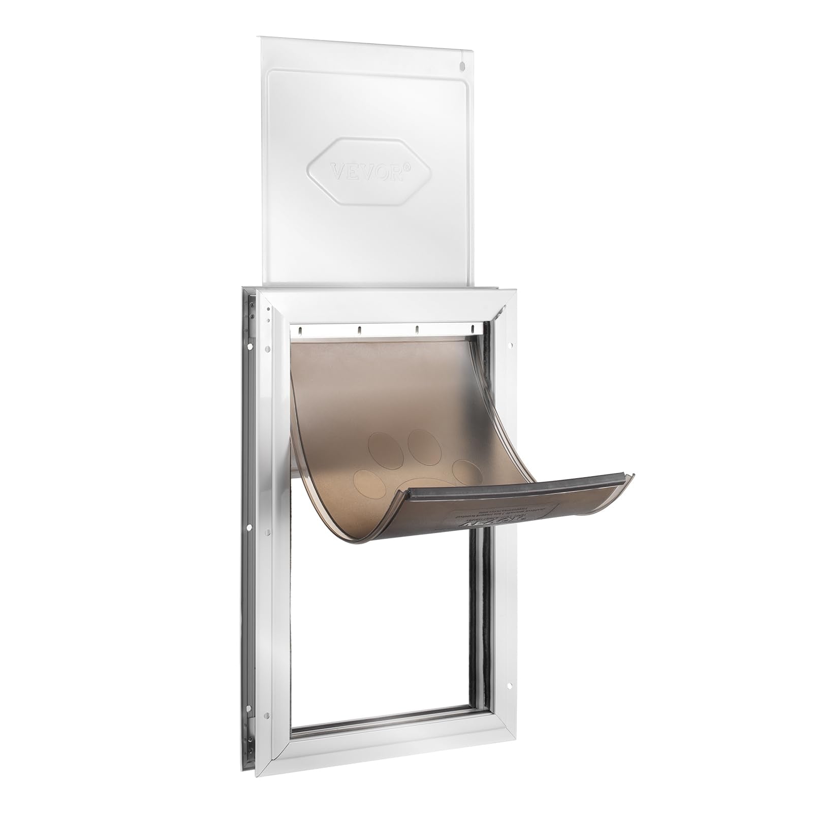 VEVOR Pet Door for Interior and Exterior Doors, Aluminum Frame, Metal Closing Panel and Lock, Strong and Durable Dog Door, Pet D