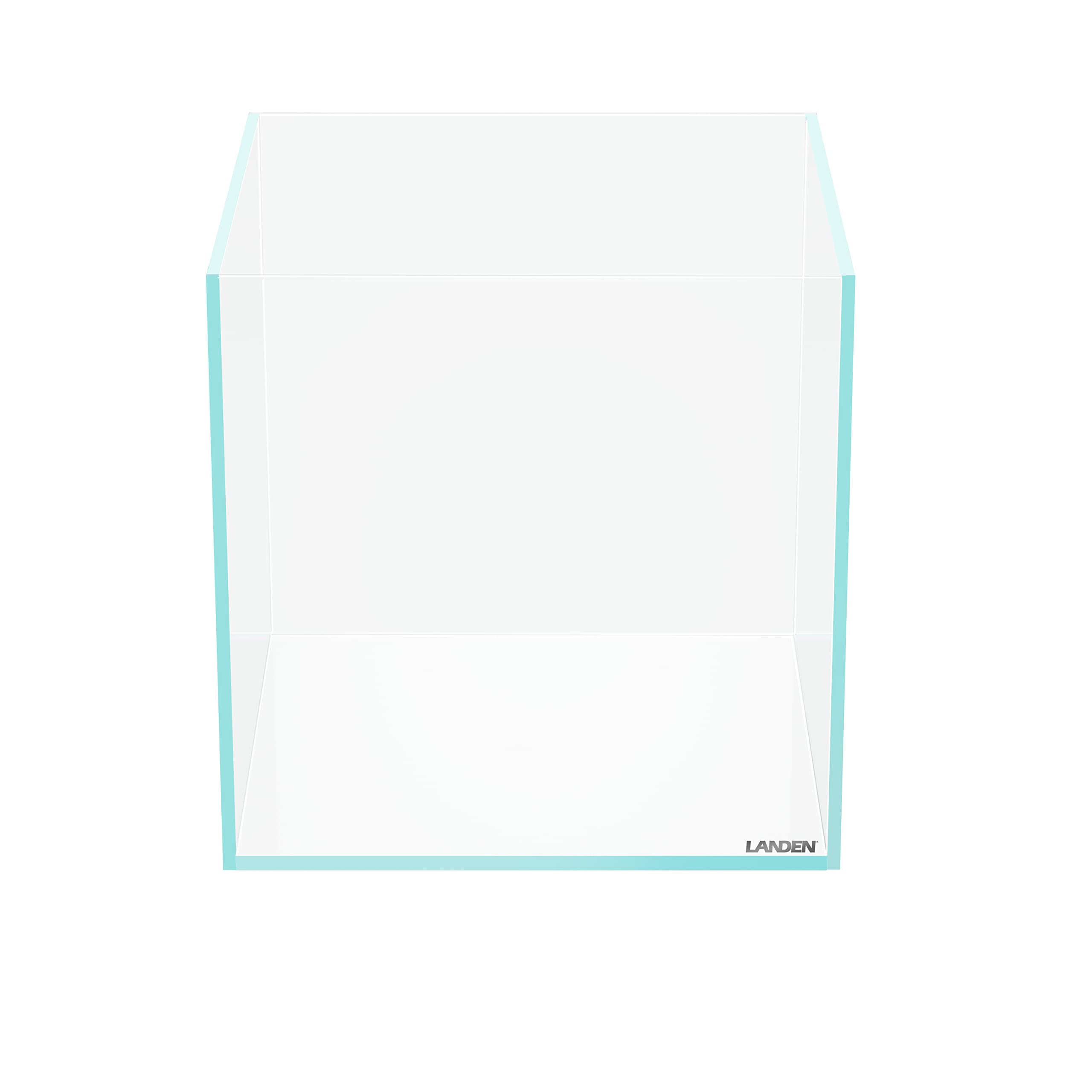 LANDEN Glass Air Aquarium Tank Multi-Scene Landscape Aquarium, 1.6Gallon Rimless Low Iron Shallow Tank,10.63'' W  10.63'' D  4.7