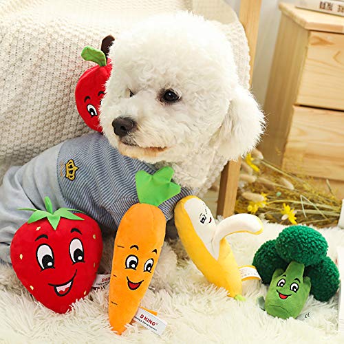 Broccoli Dog Toy With Squeaker - Plush, Interactive & Stimulating For Puppy
