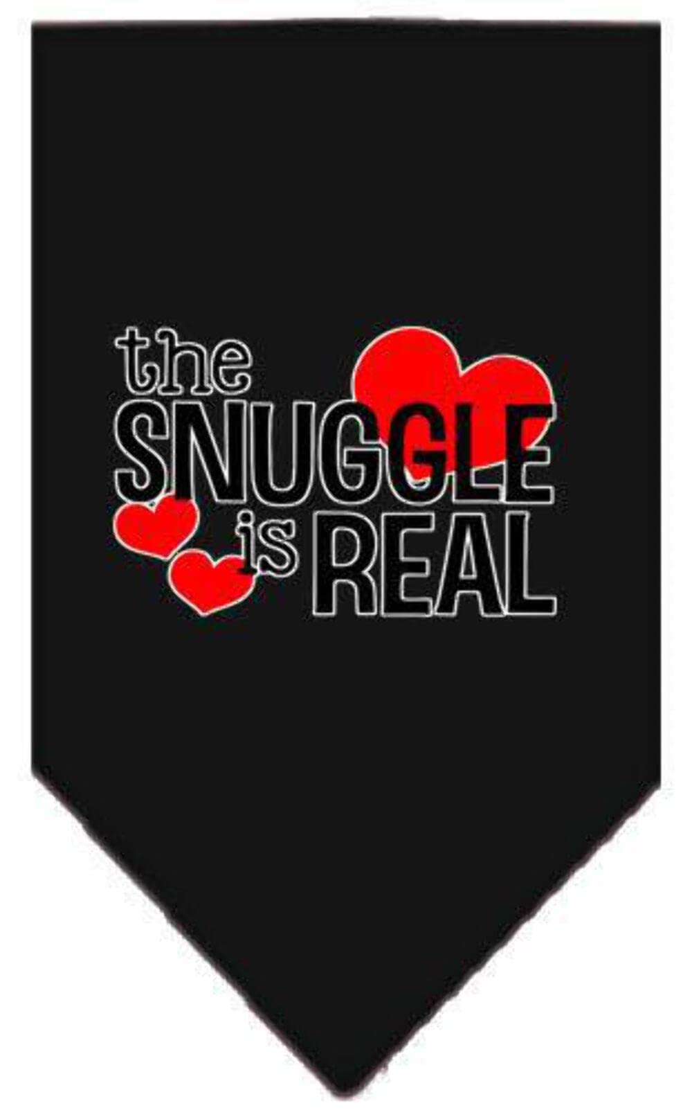 Mirage Pet Product The Snuggle is Real Screen Print Bandana Turquoise Small