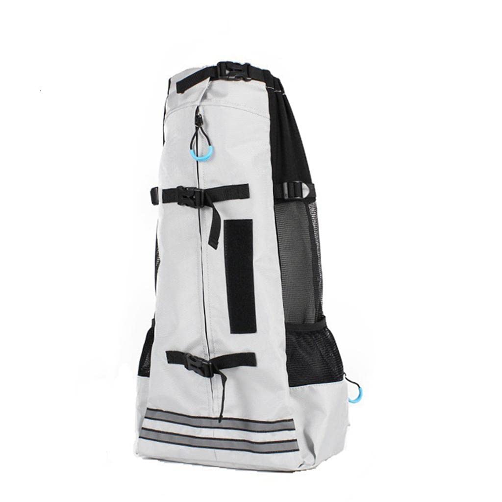 VELURA Dog Carrier Breathable Corgi Carrying Bag Hiking Travel Pet Backpacks Grey|1 Piece Pet Carry Backpack| Dog Supplies |Pet 