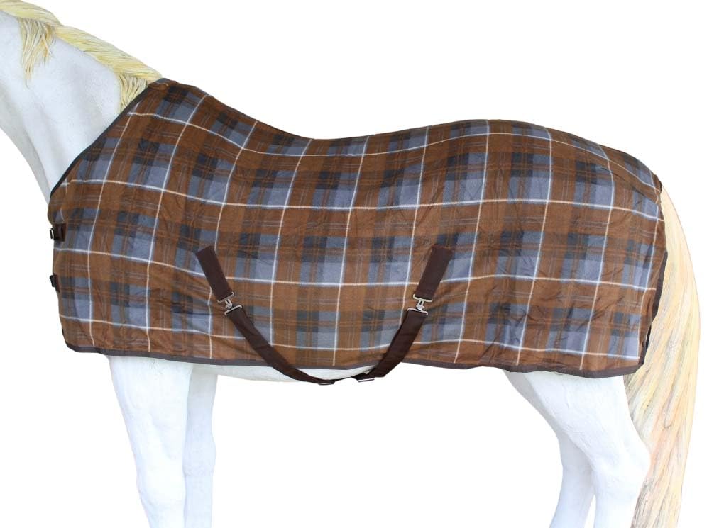 Challenger 84'' Horse Polar Fleece Cooler Exercise Blanket Wicks Moisture Winter Liner 43Ee12