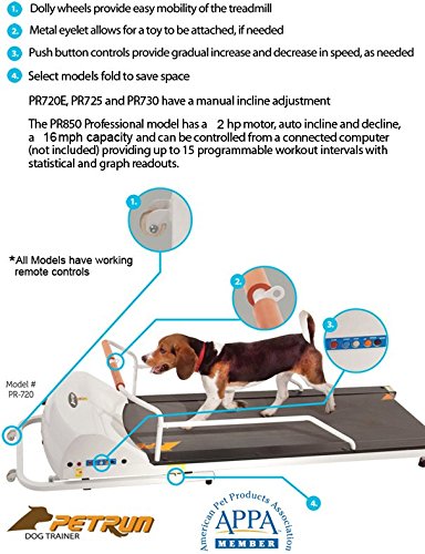 Gopet Petrun Pr720F Dog Treadmill Indoor Exercise/Fitness Kit