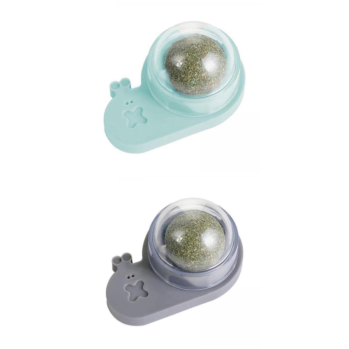 Atorse 2Pcs Catnip Ball Toys SelfAdhensive Interactive Teeth Grinding Toy Table|Cat Supplies|Toys