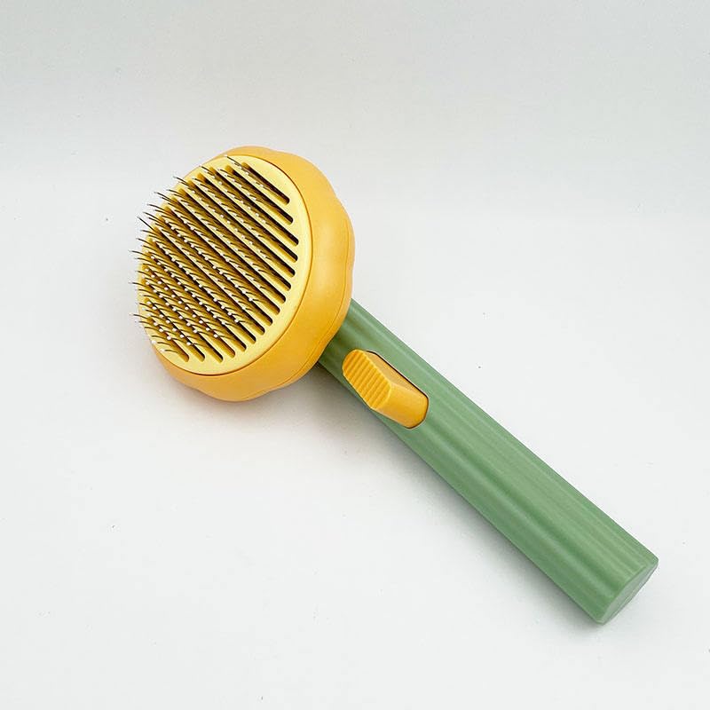 Self Cleaning Dog Comb & Cat Brush | Deshedding Grooming Tool For Pets | Slicker Brush For Dogs & Cats | Hair Remover Comb With 