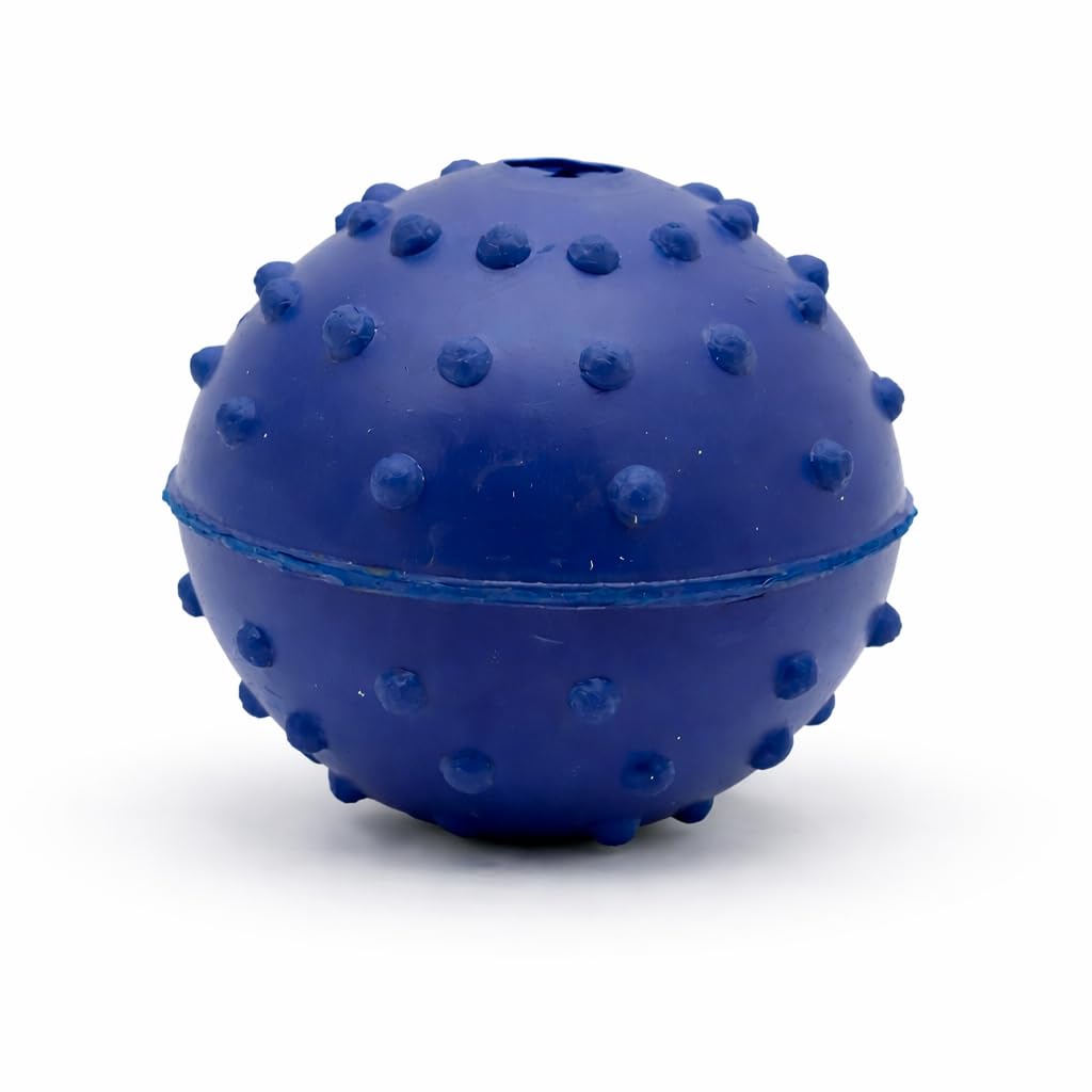 MOTOY Natural Rubber Dog Ball for Dogs & Puppies | NonToxic, Durable Chew & Fetch Toy | Soft on Teeth.(Medium)