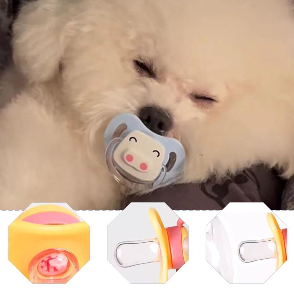 Pet Silicone Calming Pacifier, Dog Pacifiers For Small Dogs, Kitten Pacifiers, Puppy Teething Toys And Cat Chew Toys, Essential
