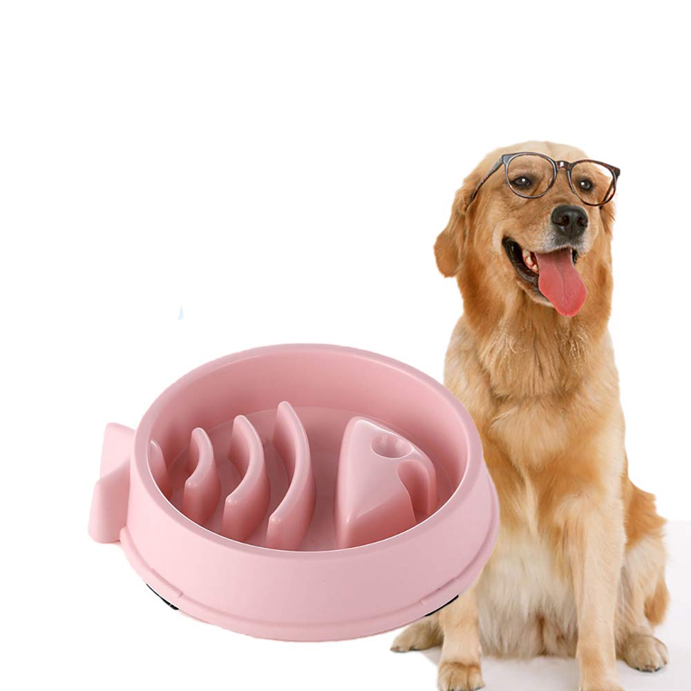 Dotpet Slow Feeding Bowl, Fun Interactive Feeder Bloat Stop Pets Dog Bowl Preventing Feeder Anti Gulping Healthy Eating Diet Fis