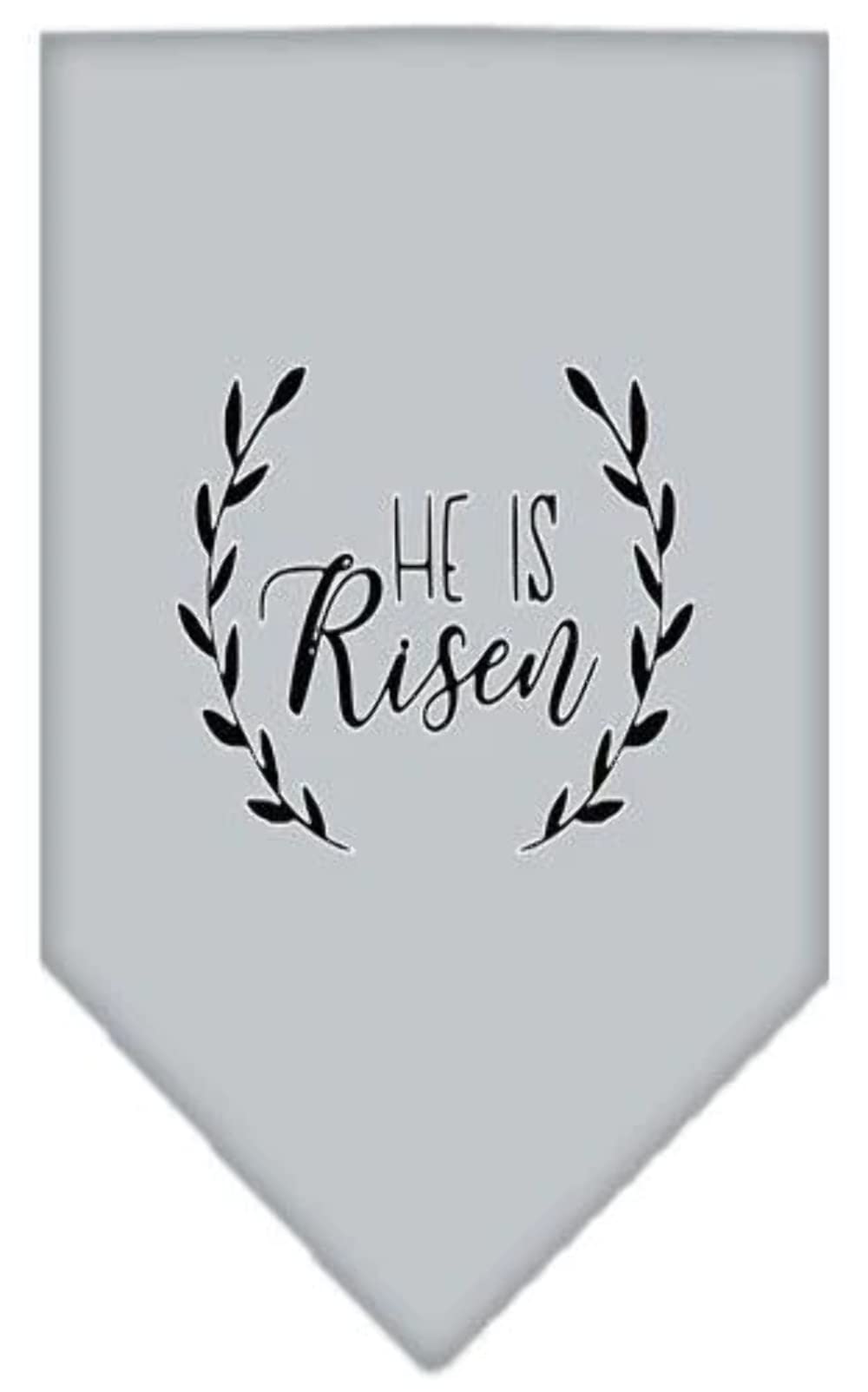 Mirage Pet Products He Is Risen Screen Print Bandana Cocoa Large