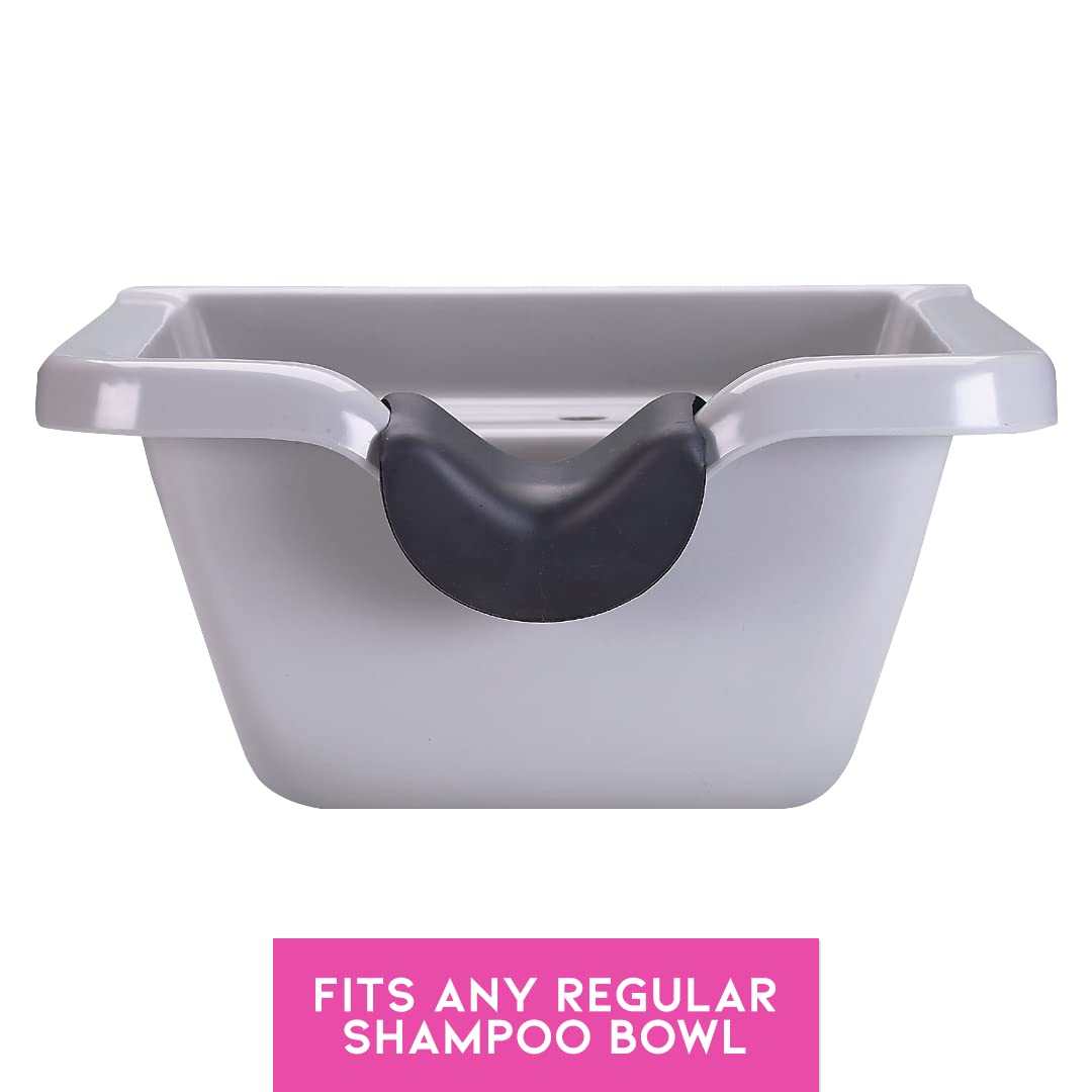 Betty Dain Neck-Eez Shampoo Bowl Neck Rest, Durable Rubber Foam, Waterproof, Black, 1 Count
