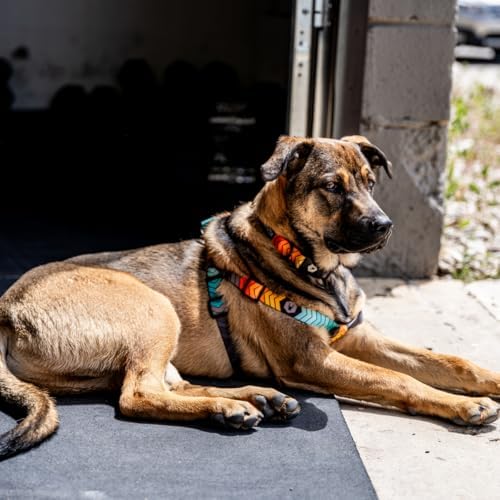 Wolfgang Heavy Duty Adjustable Dog Harness, Pull-Tested To Over 800 Lbs For Walking & Training, Chevtech Print, Extra Large