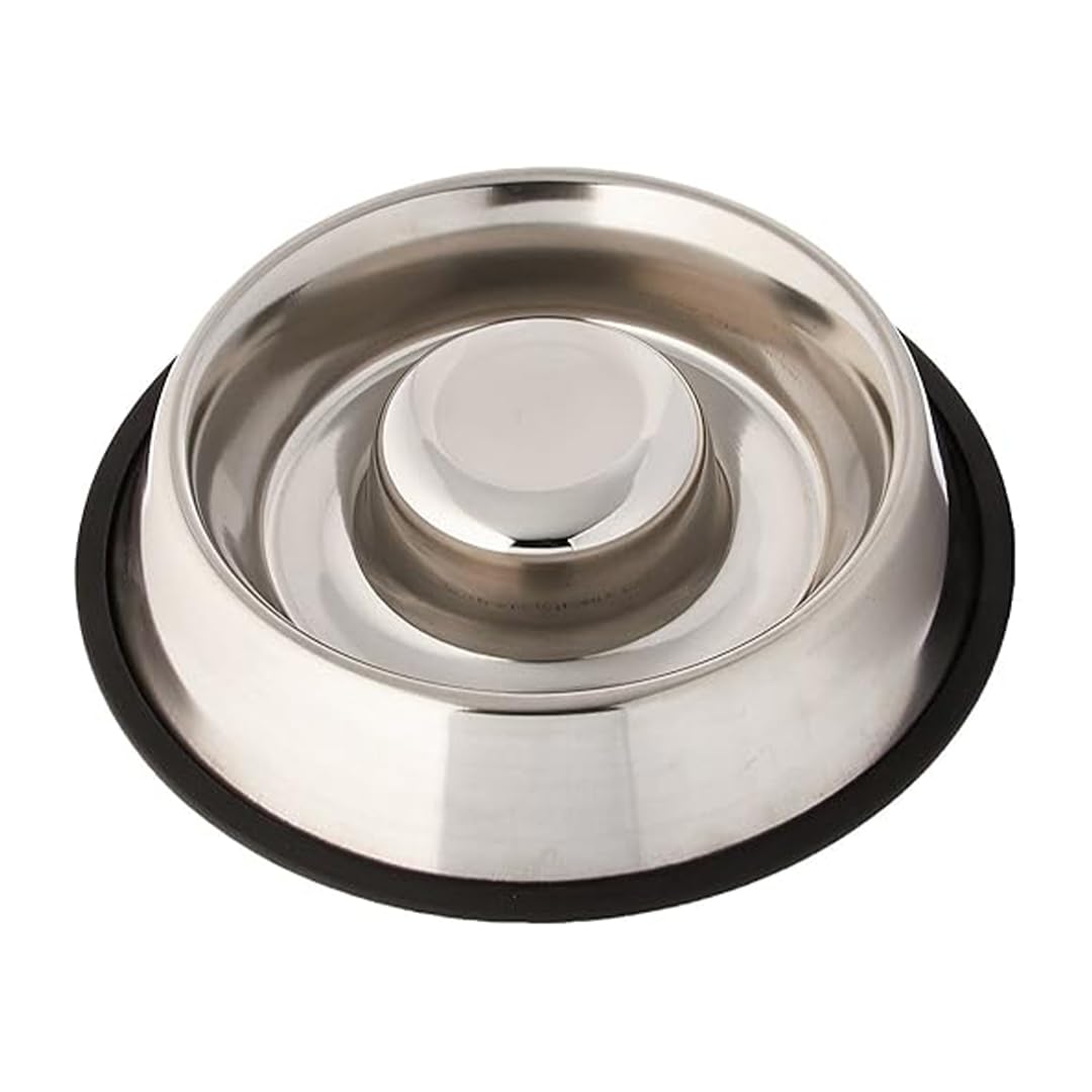 Pets Empire Stainless Steel Dog Bowl | Dog Food Bowl | Dog Feeding Bowl | Anti Skid, Stainless Steel Cat Bowl | Cat Feeding Bowl