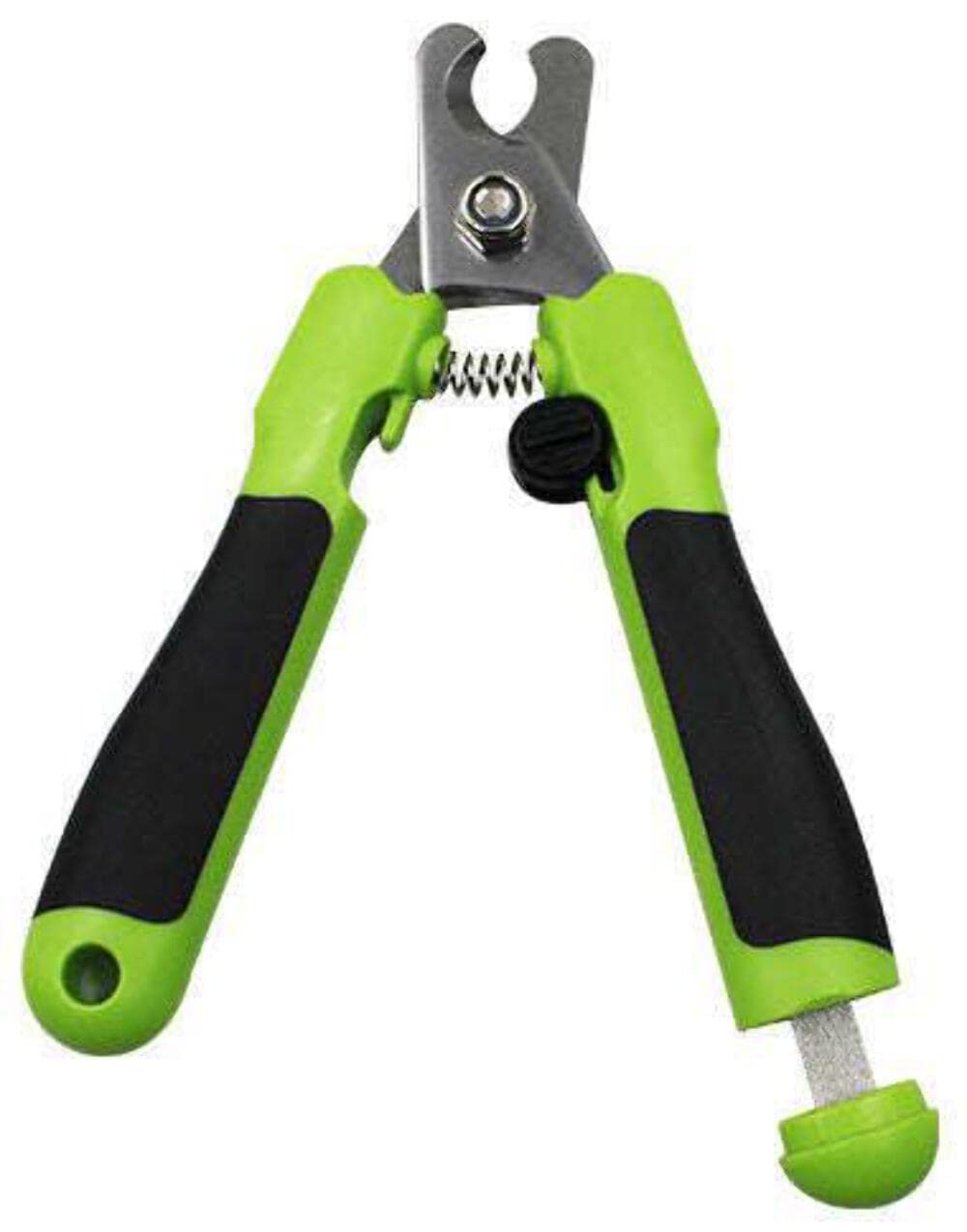 Pet Life 'Clip N' File' Green 2-in-1 Grooming Pet Nail Clipper with Built-in Concealed Filer