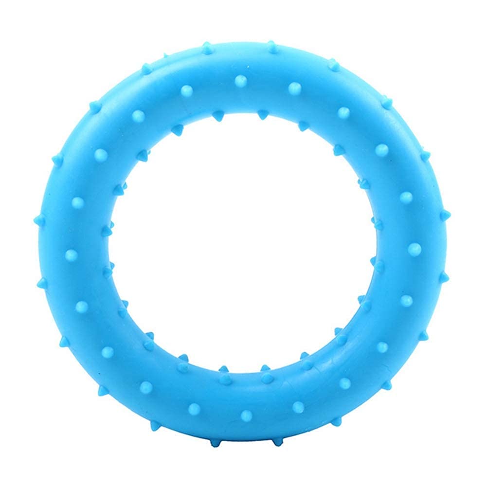 Psk Pet Mart Rubber Dental Puppy Teething Spike Ring Chew Toy, Colour May Vary