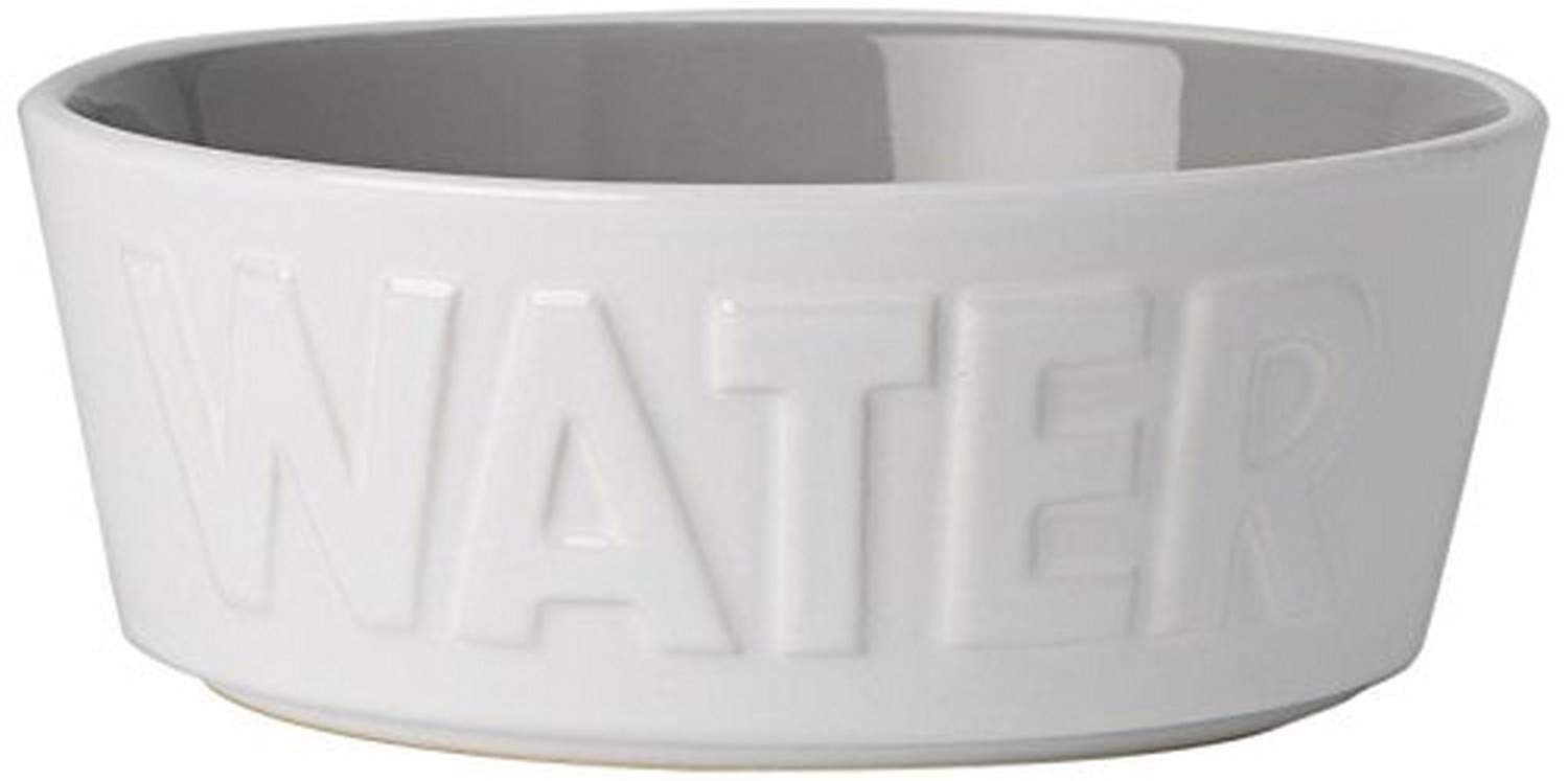 Petrageous 14014 Back To Basics Dishwasher And Microwave Safe Dog Water Bowl 6-Inch Diameter 2.25-Inch Tall 2.5-Cup Capacity For