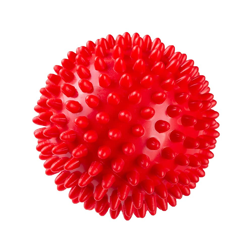 Psk Pet Mart Natural Rubber Spiked Ball Dog Chew Toy,Puppy Teething Toy  3 Inches Color May Vary